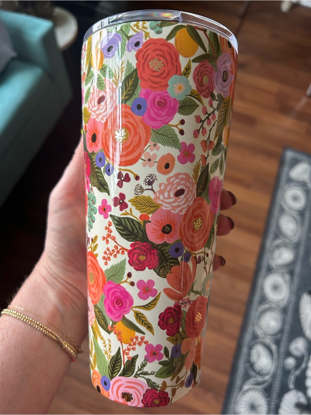 Rifle Paper x Corksicle Garden Party 24 oz. Tumbler - Picture 2 of 8